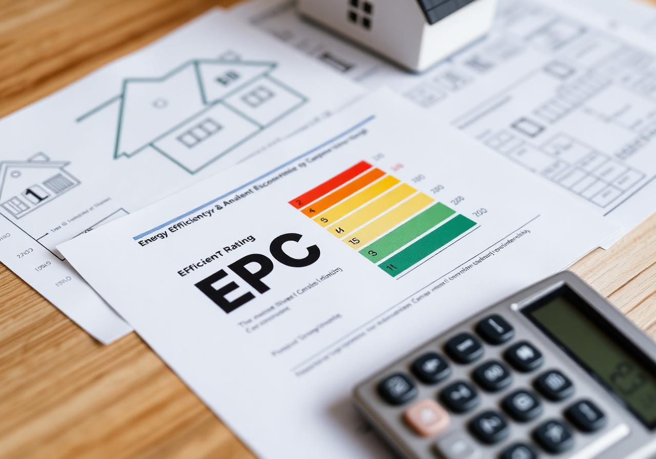 Energiedeskundige die een EPC-attest opmaakt tijdens een plaatsbezoek